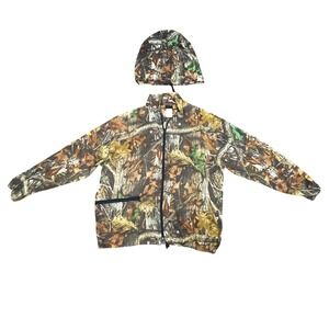 Vintage Liberty Camo Ghillie Suit Top And Hood Only Non Leafy Mens XL Hunting